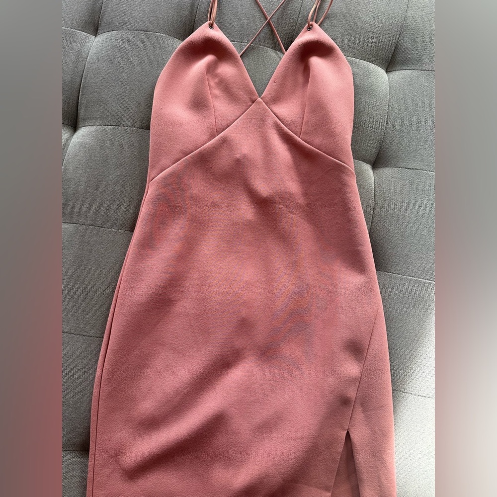 Topshop tight light pink dress size 6